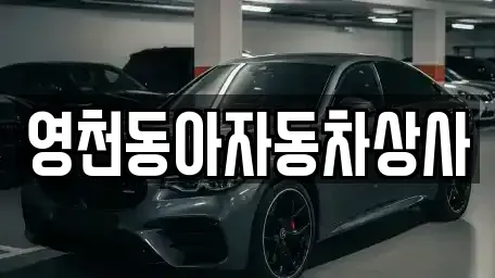경상북도 영천시 화룡동 중고차 전문 영천동아자동차상사