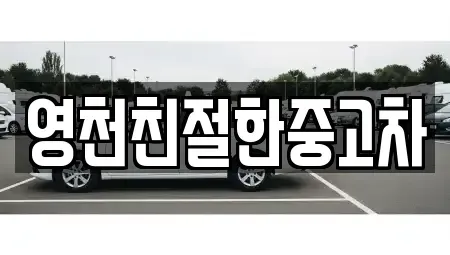 경상북도 영천시 화룡동 중고차 전문 영천친절한중고차