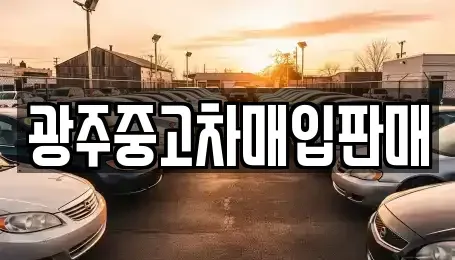 광주 광산구 지죽동 중고차매매 전문 광주중고차매입판매