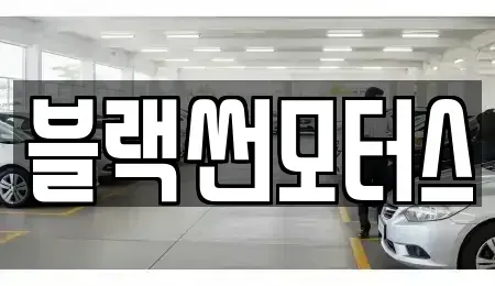 광주 북구 중고차 전문 블랙썬모터스