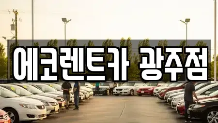 광주광역시 광산구 월곡동 렌트카 전문 에코렌트카 광주점