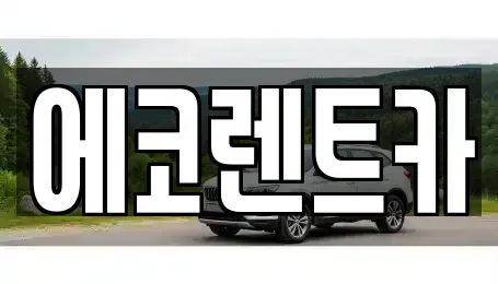 광주광역시 광산구 월곡동 렌트카 전문 에코렌트카