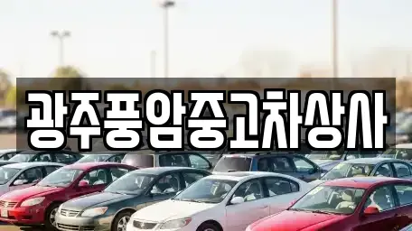 광주광역시 광산구 하산동 중고차매매 전문 광주풍암중고차상사