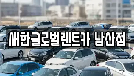 대구 중구 대봉동 단기렌트카 전문 새한글로벌렌트카 남산점