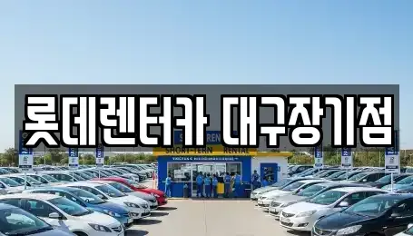 대구광역시 북구 복현동 장기렌트카 전문 롯데렌터카 대구장기점
