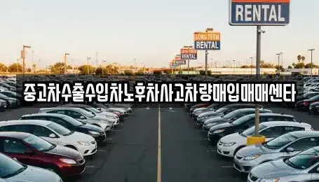 대구광역시 서구 평리동 중고차매입 전문 중고차수출수입차노후차사고차량매입매매센타