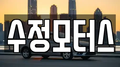 대전 대덕구 비래동 중고차 전문 수정모터스
