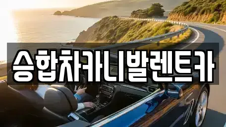 대전 중구 문창동 렌트카 전문 승합차카니발렌트카