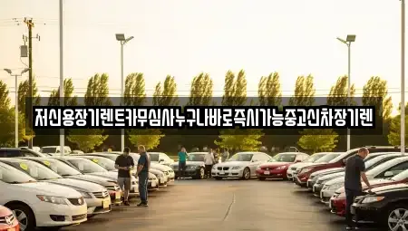대전광역시 동구 이사동 렌트카 전문 저신용장기렌트카무심사누구나바로즉시가능중고신차장기렌
