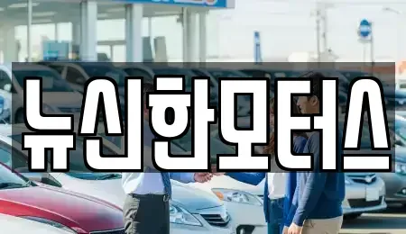 대전광역시 서구 우명동 중고차매매 전문 뉴신한모터스