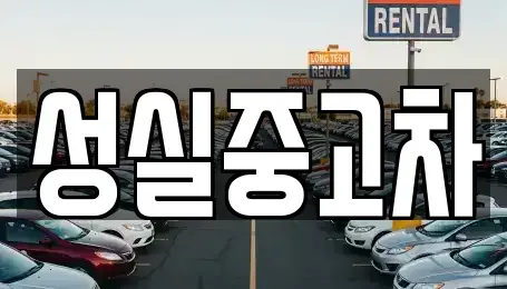 대전광역시 유성구 방동 중고차매매 전문 성실중고차