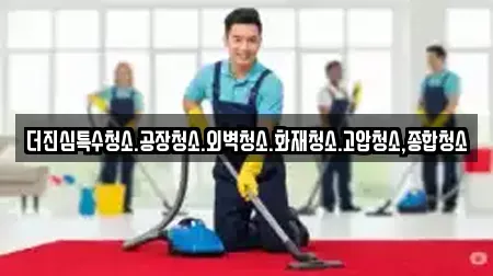 더진심특수청소.공장청소.외벽청소.화재청소.고압청소,종합청소