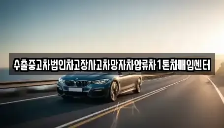 부산 중구 부평동1가 중고차 전문 수출중고차법인차고장사고차망자차압류차1톤차매입센터