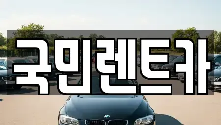 부산 중구 부평동2가 렌트카 전문 국민렌트카