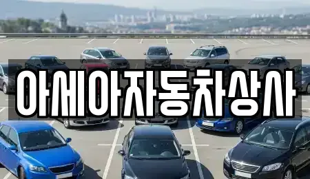 서울 성북구 동소문동1가 중고차 전문 아세아자동차상사