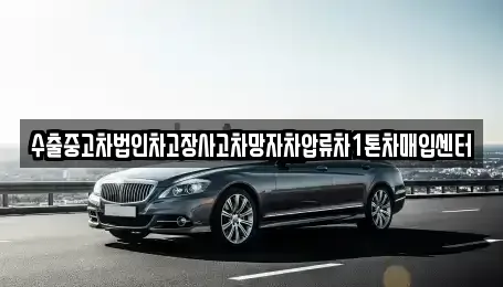 서울 성북구 삼선동1가 중고차매입 전문 수출중고차법인차고장사고차망자차압류차1톤차매입센터