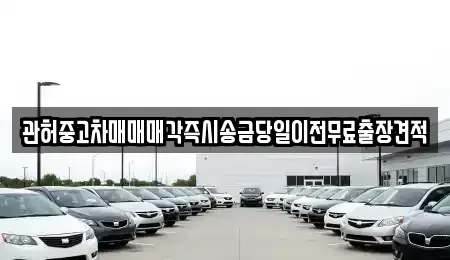 서울 영등포구 도림동 중고차매매 전문 관허중고차매매매각즉시송금당일이전무료출장견적