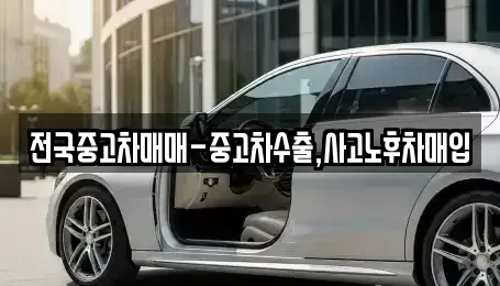 서울 종로구 도렴동 중고차 전문 전국중고차매매-중고차수출,사고노후차매입