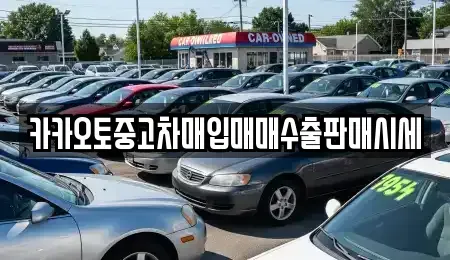서울 종로구 행촌동 중고차매입 전문 카카오토중고차매입매매수출판매시세