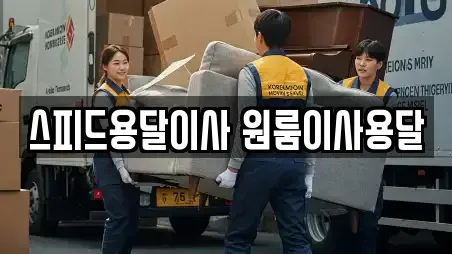 스피드용달이사 원룸이사용달