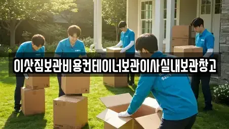 이삿짐보관비용컨테이너보관이사실내보관창고
