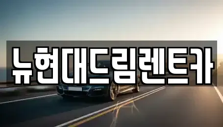 인천 계양구 둑실동 렌트카 전문 뉴현대드림렌트카
