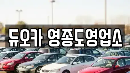 인천 중구 운북동 렌트카 전문 듀오카 영종도영업소