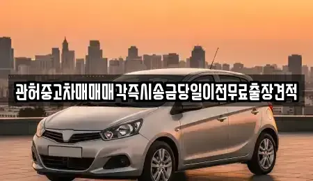 인천광역시 서구 가정동 중고차 전문 관허중고차매매매각즉시송금당일이전무료출장견적
