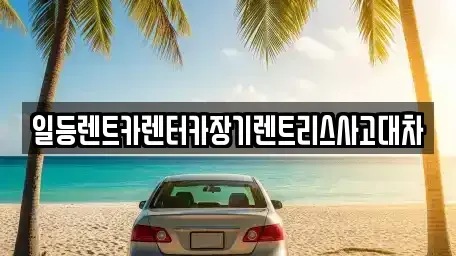 인천광역시 연수구 선학동 렌트카 전문 일등렌트카렌터카장기렌트리스사고대차