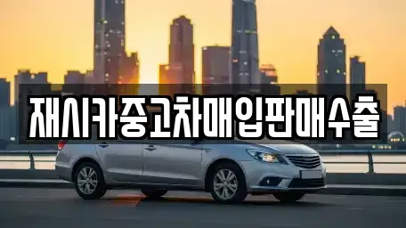 인천광역시 연수구 선학동 중고차 전문 재시카중고차매입판매수출