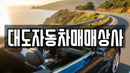 전남 광양시 광양읍 중고차매매 전문 대도자동차매매상사