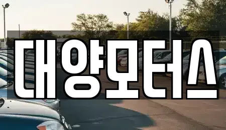 전남 광양시 옥곡면 중고차 전문 대양모터스