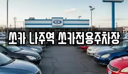 전남 나주시 영산동 렌트카 전문 쏘카 나주역 쏘카전용주차장
