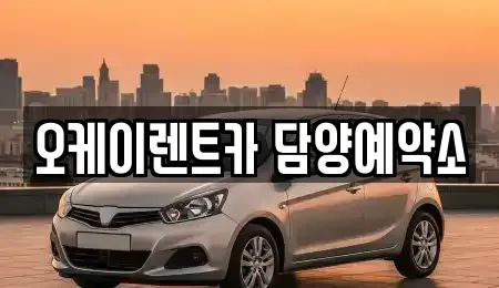 전남 담양군 담양읍 장기렌트카 전문 오케이렌트카 담양예약소