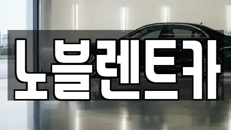 전남 목포시 산정동 렌트카 전문 노블렌트카