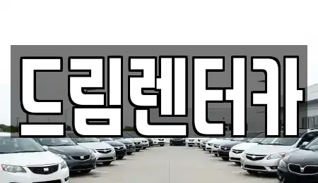 전남 목포시 산정동 장기렌트카 전문 드림렌터카