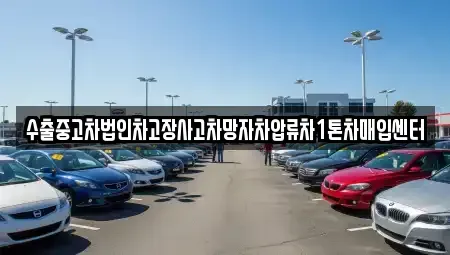 전남 목포시 산정동 중고차매입 전문 수출중고차법인차고장사고차망자차압류차1톤차매입센터