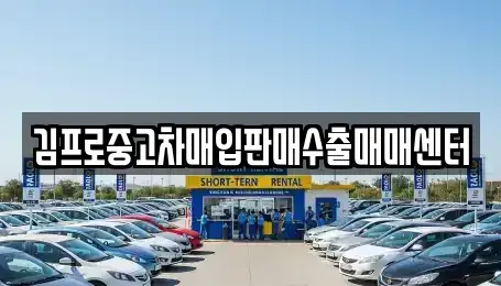 전남 목포시 중고차매입 전문 김프로중고차매입판매수출매매센터