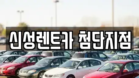 전남 장성군 장기렌트카 전문 신성렌트카 첨단지점