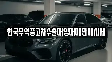 전남 진도군 중고차매입 전문 한국무역중고차수출매입매매판매시세
