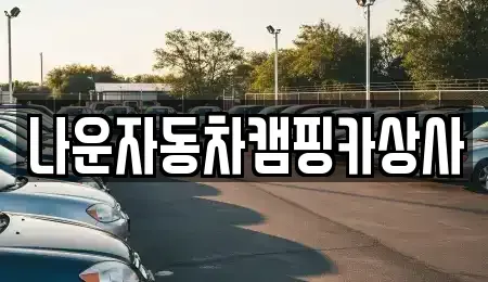 전북 군산시 소룡동 중고차매매 전문 나운자동차캠핑카상사