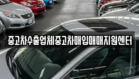 전북 정읍시 시기동 중고차매입 전문 중고차수출업체중고차매입매매지원센터