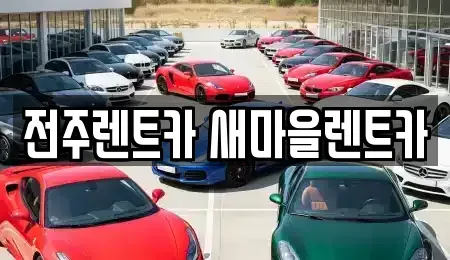 전북특별자치도 전주시 완산구 효자동1가 렌트카 전문 전주렌트카 새마을렌트카