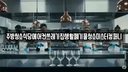 주방청소식당에어컨쓰레기집생활폐기물청소미스터컴퍼니