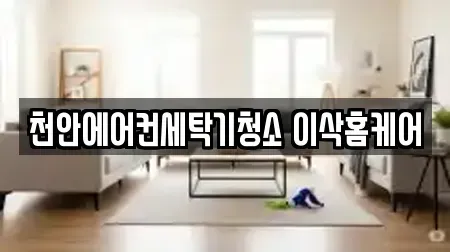 천안에어컨세탁기청소 이삭홈케어
