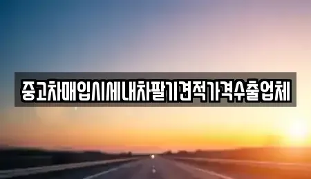 충남 당진시 정미면 중고차매입 전문 중고차매입시세내차팔기견적가격수출업체
