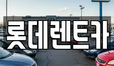 충북 제천시 강제동 렌트카 전문 롯데렌트카