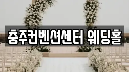 충주컨벤션센터 웨딩홀
