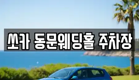 충청남도 서산시 팔봉면 렌트카 전문 쏘카 동문웨딩홀 주차장