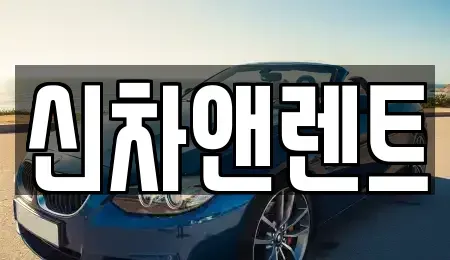 충청남도 천안시 동남구 쌍용동 렌트카 전문 신차앤렌트